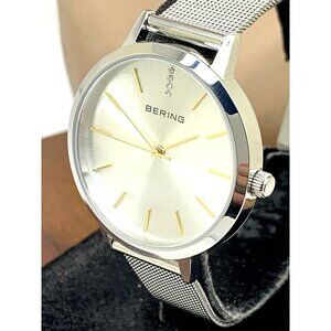 Bering Women's Watch 13434-001 Quartz Silver Dial Stainless Steel Mesh 3…